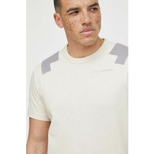 G-Star tricou din bumbac bărbați, culoarea bej, uni imagine