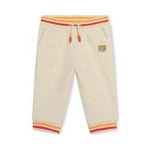 Kenzo Kids pantaloni de trening pentru copii culoarea bej, cu imprimeu imagine