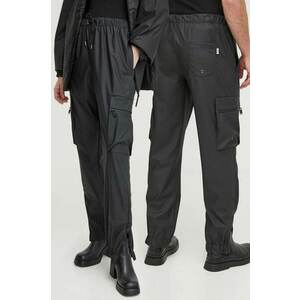 Rains pantaloni de trening 18850 Pants culoarea negru, neted imagine