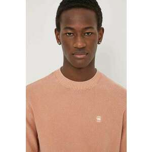 G-Star pulover de bumbac culoarea portocaliu, light imagine