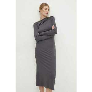 Answear Lab rochie culoarea gri, mini, mulată imagine