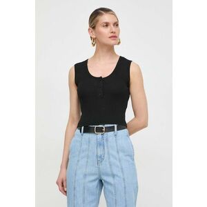 Silvian Heach top femei, culoarea negru imagine
