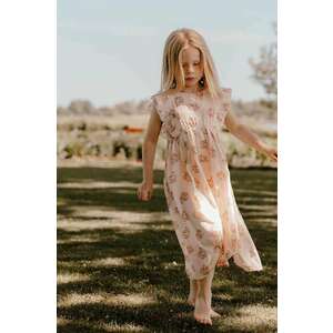 That's mine rochie din bumbac pentru copii Bell culoarea roz, mini, evazată imagine