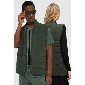 Rains vesta 19410 Vests culoarea verde, de tranzitie imagine