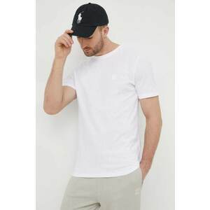 BOSS Orange tricou din bumbac barbati, culoarea alb, neted, 50508584 imagine