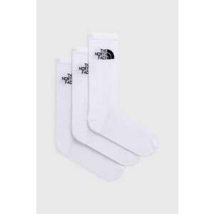 The North Face sosete 3-pack barbati, culoarea alb imagine