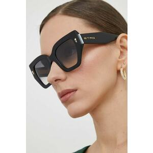 Etro ochelari de soare femei, culoarea negru imagine