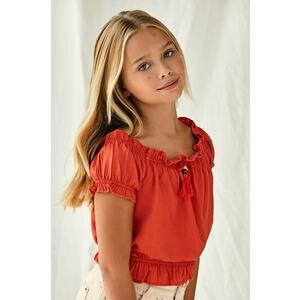 Mayoral bluza copii culoarea portocaliu, neted imagine