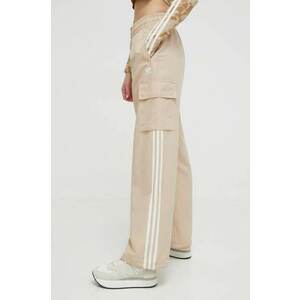 adidas Originals pantaloni de trening culoarea bej IZ0717 imagine