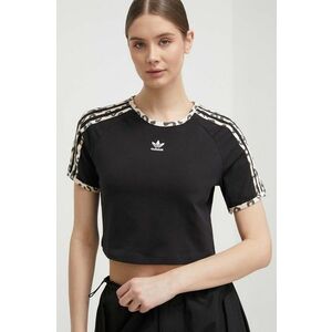 adidas Originals tricou femei, culoarea negru IY7062 imagine