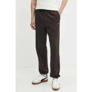 Wood Wood pantaloni de trening din bumbac Cal Joggers culoarea maro, uni, 10275000.2424 imagine