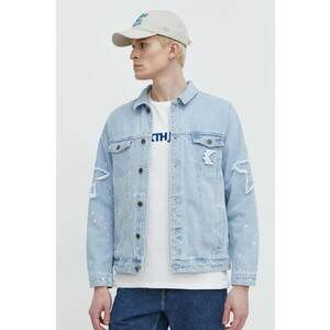 Karl Kani geacă din denim bărbați, de tranziție imagine