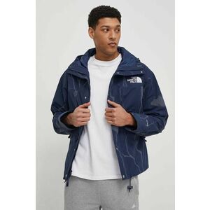 The North Face geaca barbati, culoarea albastru marin, de tranzitie imagine