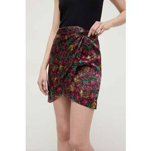 The Kooples fusta de matase mini, drept imagine