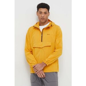Jack Wolfskin geaca de ploaie Desert Wind Overhead barbati, culoarea galben imagine