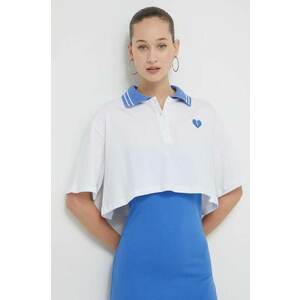 Kaotiko polo de bumbac culoarea alb imagine