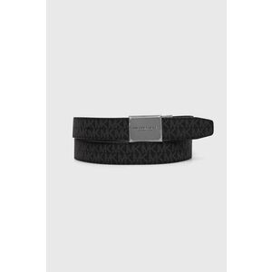 Michael Kors curea cu doua fete barbati, culoarea negru imagine