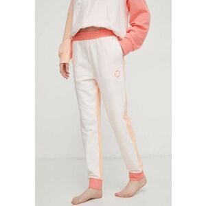 Dkny pantaloni de lounge culoarea roz, modelator imagine