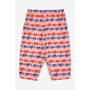 Bobo Choses pantaloni de bumbac pentru copii culoarea roz, modelator imagine