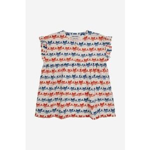 Bobo Choses rochie din bumbac pentru copii culoarea rosu, mini, evazată imagine