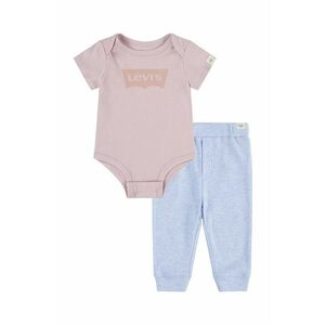 Levi's set de bumbac pentru bebelusi LVN BATWING BODYSUIT SET culoarea portocaliu imagine