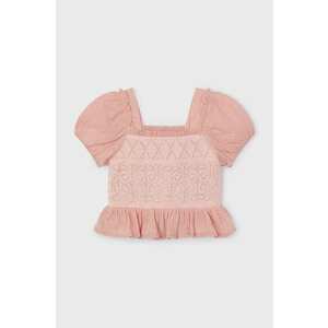 Mayoral bluza copii culoarea bej, neted imagine