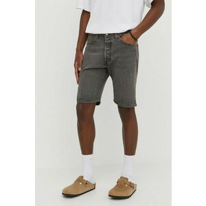 Levi's pantaloni scurti jeans barbati, culoarea gri imagine