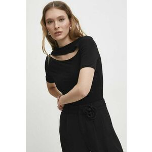 Answear Lab body femei, culoarea negru, neted imagine