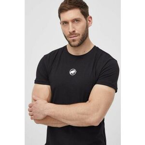 Mammut tricou Seon barbati, culoarea negru, neted imagine