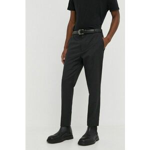 IRO pantaloni de lana culoarea gri, drept imagine