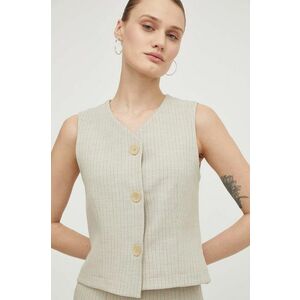 Lovechild vestă culoarea bej, un singur rând de nasturi 24-2-945-2020 imagine