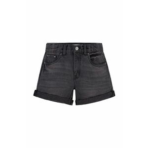 Levi's pantaloni scurti din denim pentru copii culoarea gri, neted, talie reglabila imagine