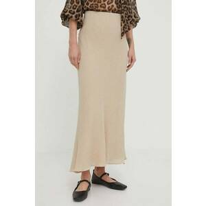 By Malene Birger fusta culoarea bej, maxi, drept imagine