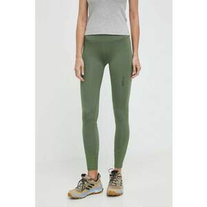 Columbia leggins sport Cirque River femei, culoarea verde, neted, 2072461 imagine