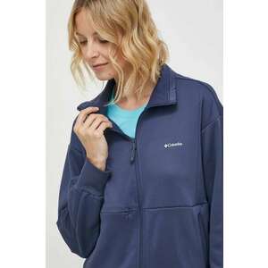 Columbia hanorac Boundless Trek culoarea albastru marin, cu glugă, neted, 2073084 imagine