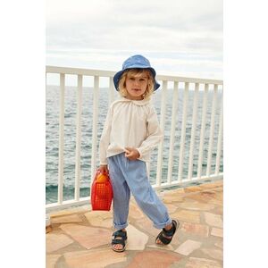 Liewood pantaloni de bumbac pentru copii Birger Seersucker Check Pants modelator imagine