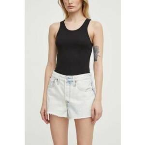 Levi's pantaloni scurti jeans femei, neted, high waist imagine