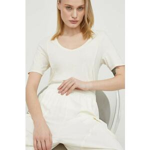 G-Star tricou din bumbac femei, culoarea bej imagine