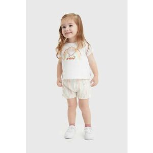 Levi's compleu bebe LVG SHELL TEE & SHORT SET culoarea galben imagine