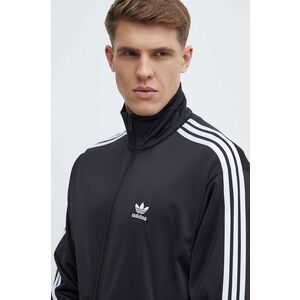 adidas Originals bluză Adicolor Classics Firebird bărbați, culoarea negru, cu imprimeu IJ7058 imagine