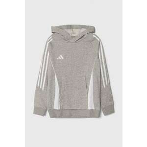 adidas Performance bluza copii TIRO24 SWHOODY culoarea gri, cu glugă, melanj imagine