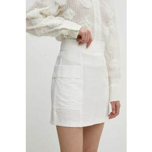 Answear Lab fustă culoarea alb, mini, drept imagine