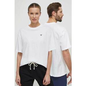 Hummel tricou din bumbac culoarea alb, neted imagine