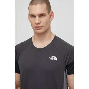 The North Face tricou sport Bolt culoarea gri, modelator, NF0A825GMN81 imagine