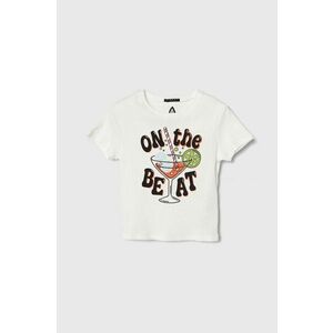 Sisley tricou copii culoarea alb imagine