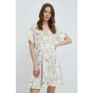 Artigli rochie culoarea bej, mini, evazată imagine