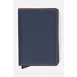 Secrid portofel culoarea albastru marin, Portfel Secrid Slimwallet Matte SM-Nightblue & Orange imagine