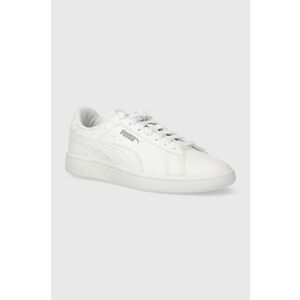 Puma sneakers Smash 3.0 Superlogo culoarea alb, 395090 imagine