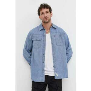 Levi's camasa jeans barbati, cu guler clasic, relaxed imagine