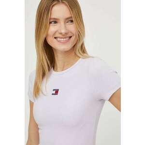 Tommy Jeans tricou femei, culoarea violet DW0DW17881 imagine